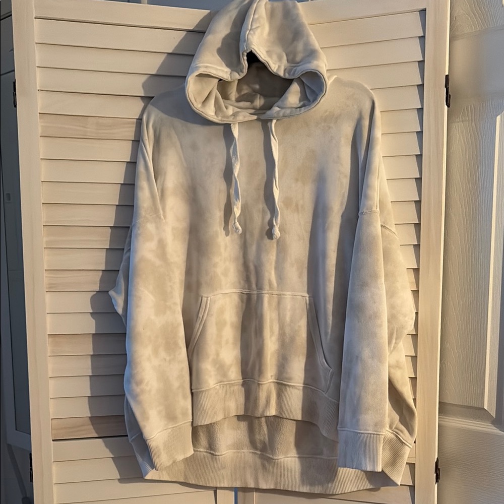 Cream Tie-Dye Hoodie
